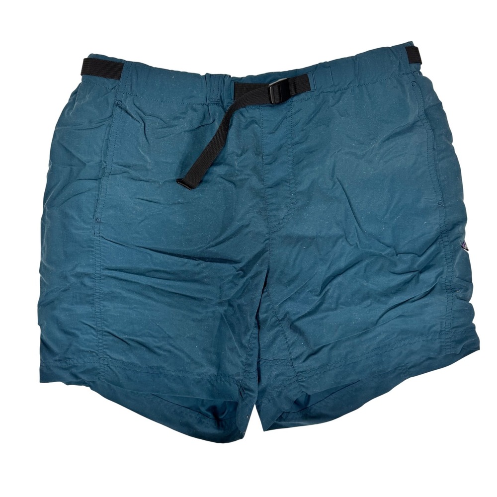 Patagonia Gi III Water Shorts Mens Large Teal Blue 7 Inch Inseam